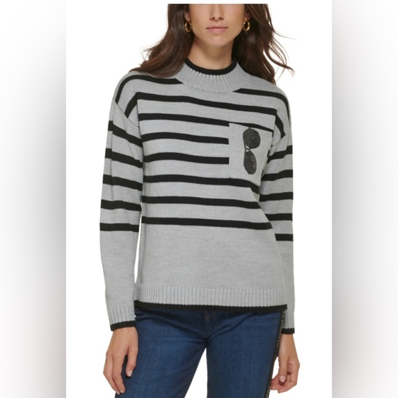 Karl Lagerfeld Sweaters - Karl Lagerfeld Paris Striped Sweater